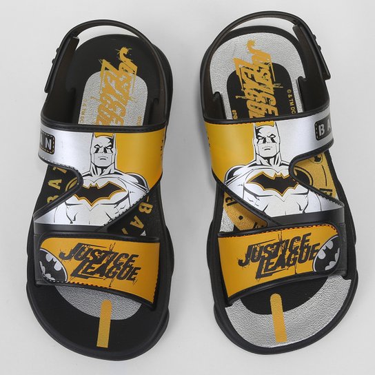 Sandália Infantil Grendene Kids Slingbag Liga Da Justiça Menino