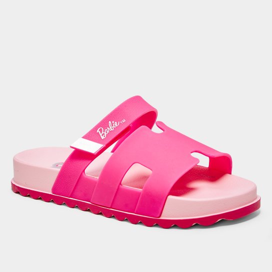 Sandália Slide Infantil Grendene Barbie Glam Menina