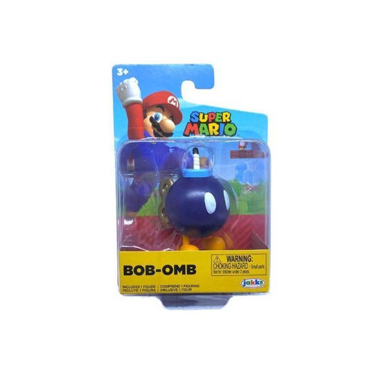 Super Mario - Boneco 2.5 Polegadas Colecionável - Bob-Omb
