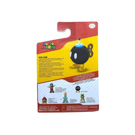Super Mario - Boneco 2.5 Polegadas Colecionável - Bob-Omb