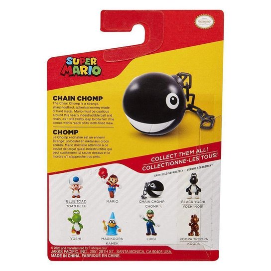 Super Mario - Boneco 2.5 Polegadas Colecionável - Chomp