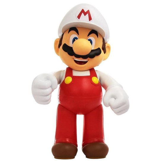 Super Mario - Boneco 2.5 Polegadas Colecionável - Mario De Fogo