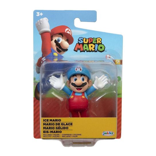 Super Mario - Boneco 2.5 Polegadas Colecionável - Mario Gélido