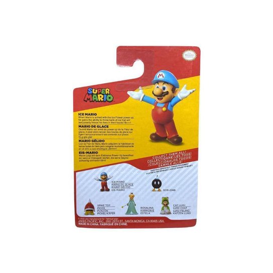 Super Mario - Boneco 2.5 Polegadas Colecionável - Mario Gélido