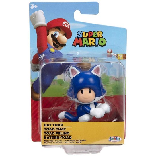Super Mario - Boneco 2.5 Polegadas Colecionável - Toad Felino