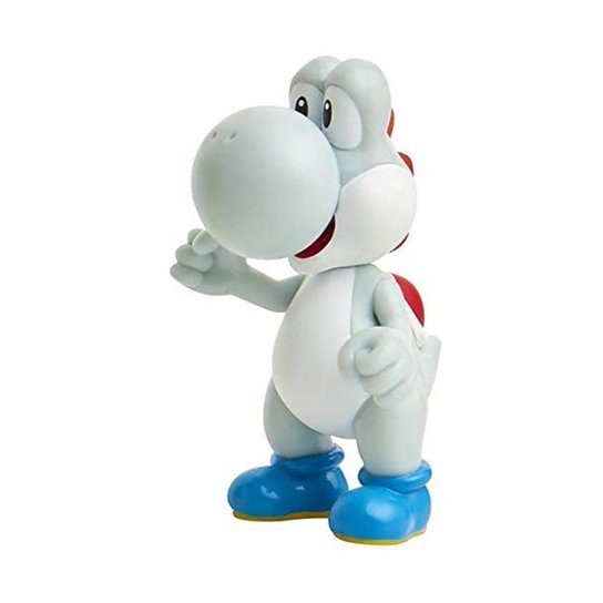 Super Mario - Boneco 2.5 Polegadas Colecionável - Yoshi Blanco