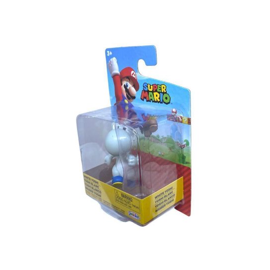 Super Mario - Boneco 2.5 Polegadas Colecionável - Yoshi Blanco