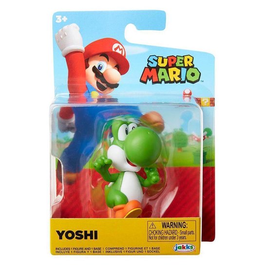 Super Mario - Boneco 2.5 Polegadas Colecionável - Yoshi