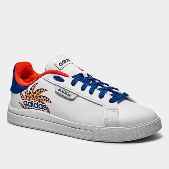 Tênis Couro Adidas Court Silk Feminino