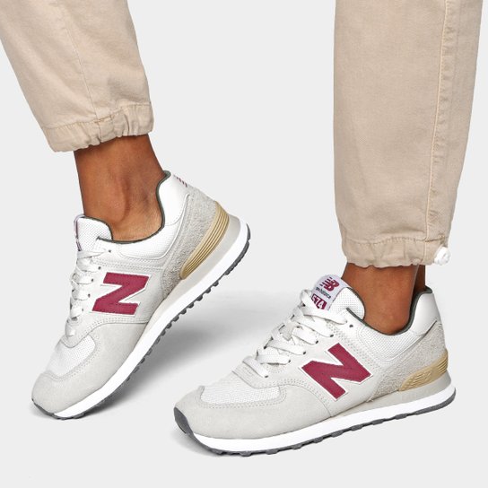 Tênis Couro New Balance 574 V'2 Feminino