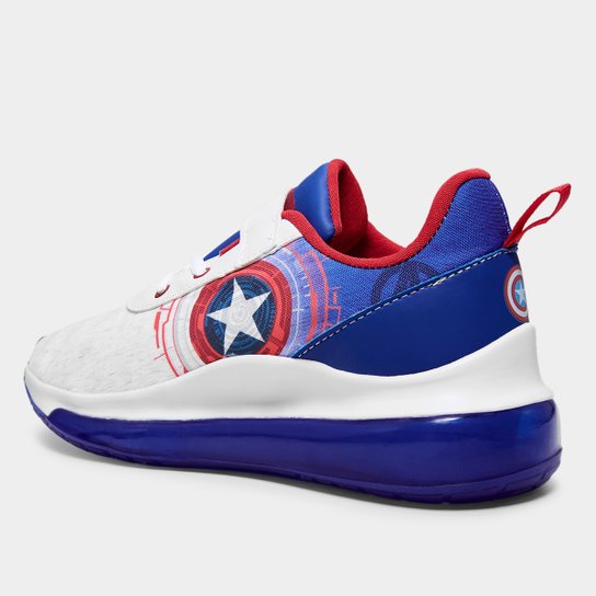 Tênis Infantil Marvel Capitão América Bolha Menino