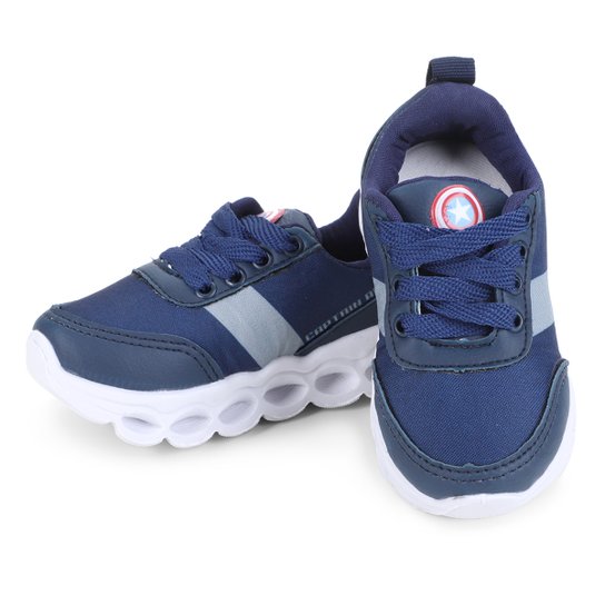 Tênis Infantil Marvel Led Capitão América Masculino