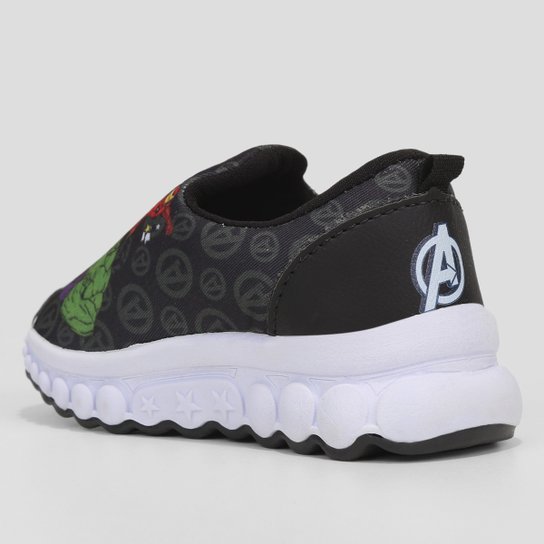 Tênis Infantil Marvel Sem Cadarço Menino